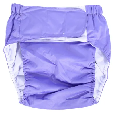 Immagine prodotto di Pannolini lavabili per adulti incontinenti, molto assorbenti, regolabili, in tessuto (viola chiaro)