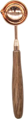 Obrázek produktu pro Mosazná vosková lžička, vintage, elegantní dřevěná rukojeť, měděné razítko s voskovou pečetí, tavná lžička na svatební oznámení, hromadná výroba voskové pečetě na dárkové obálky $ Vintage, elegantní dřevěná rukojeť, měděné razítko s voskovou pečetí, tavná lžička na voskovou pečetí, obálku, dopis, řemeslné výrobky $ Vosková pečetící lžička, dřevěná rukojeť, razítko s voskovou pečetí, tavná lžička na voskovou pečetí