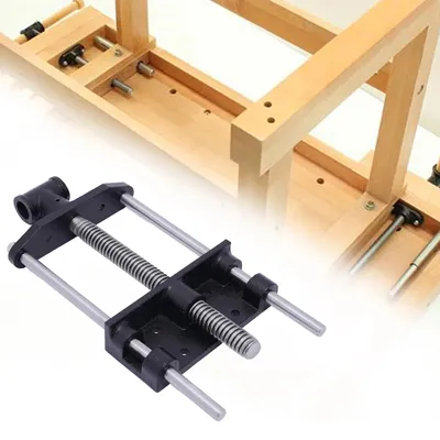 Produktbild von Metallklemme für Holzbearbeitung - Parallelzwinge - 17,8 cm - Einstellbare Spannkraft - Manuell - Schwarz