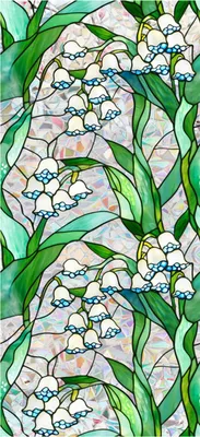 Produktbild von Fensterfolie mit Blumenmuster, UV-beständig, Sichtschutzfolie für Fenster, abnehmbare Regenbogen-Aufkleber, Sichtschutz, statisch haftend, für Wohnzimmer, Schlafzimmer, Dekoration