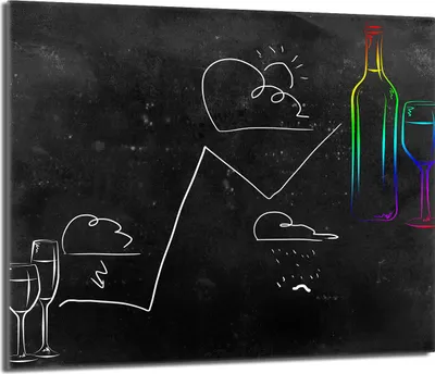 Produktbild von Herdabdeckplatte 60x52 Glaskeramikkochfeld Abdeckung Spritzschutz Glasplatte Deko Schneidebrett, Wein Schwarz