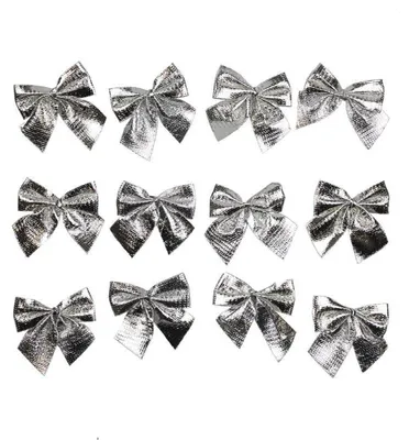 Immagine prodotto di 12 fiocchi per Natale - Argento