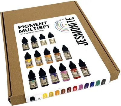 Image de Coffret de pigments Jesmonite « Couleurs créatives » : 15 x 10 g