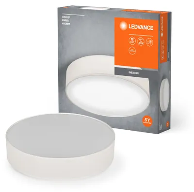 Obrázok produktu pre Stropné svietidlo LEDVANCE ORBIS PARIS 480 mm, béžová farba, pätica 3XE27, možnosť osadenia inteligentným svietidlom, vysokokvalitný, moderný dizajn, s textilným tienidlom, vhodné do interiéru, kruhové, stupeň krytia IP20