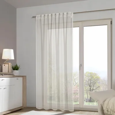 Produktbild von Fertigschal verdeckte Schlaufen "Marika" -  Größe (HxB) 255x140cm  beige
