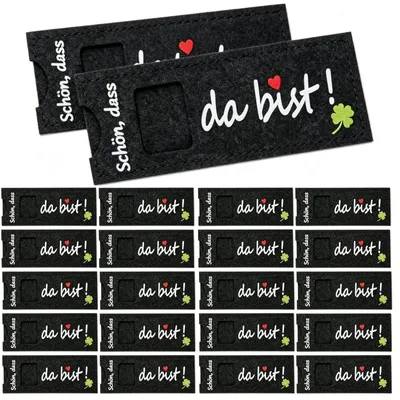 Productafbeelding van Dankeschön Geschenken in Filz - 20 Stuks voor Teambuilding en Feestjes