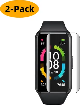 Produktbild von 2er-Pack Schutzfolie Panzerfolie Für Huawei Band 6 / 6 Pro Displayschutzfolie
