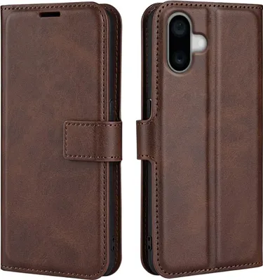 Produktbild von iPhone 16 Hülle - Coverup Deluxe Klapphülle - Dunkelbraun