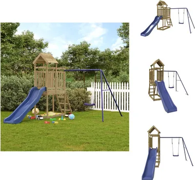 Produktbild von vidaXL Spielturm Imprägniertes Kiefernholz -  Schaukeln & Spieltürme