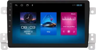 Immagine prodotto di Autoradio con Bluetooth e CarPlay per Suzuki Grand Vitara 3 (2005-2015) - Compatibile con Apple e Android - Impianto stereo - Sistema di navigazione - 1 GB/16 GB