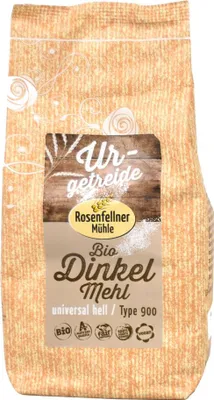 Produktbild von Dinkelmehl universal hell 700g - 6er Vorteilspack von Rosenfellner Mühle
