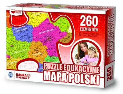 Produktbild von Puzzle Edukacyjne mapa Polski 260 elementów