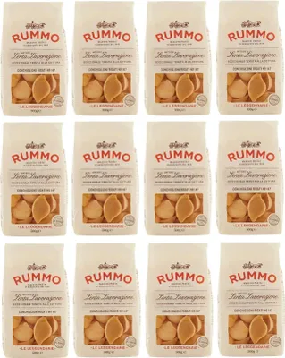 Produktbild von 12er-Pack Rummo Pasta Conchiglioni Rigati N°147,Italienische Nudeln aus Hartweizengrieß,Italienische Pasta 500g