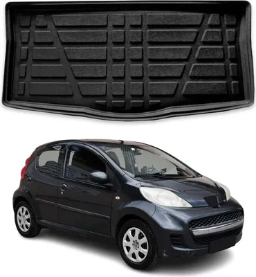 Produktbild von Kofferraumwanne Laderaumwanne für Peugeot 107 2007-2014 5tür Gummi TPE Schwarz