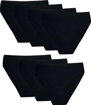 Produktbild von 7 Damen Taillenslips Unterhosen - 36 Schwarz