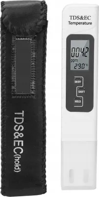 Zdjęcie produktu dla Tester jakości wody 3w1: TDS, przewodność, temperatura do domu i przemysłu