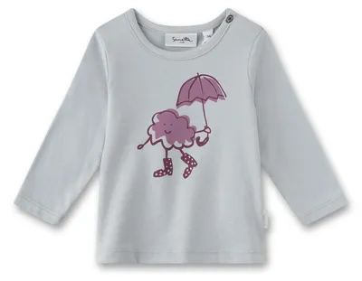 Produktbild von Sanetta Pure Mädchen-Langarmshirt blau Wolke 74