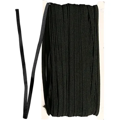 Produktbild von Creativ Company elastik schwarz Bastelband 6mm 50m Hobby