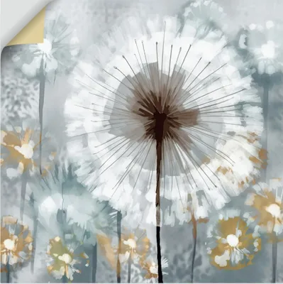 Produktbild von ARTland Wandbild, selbstklebend Abstrakte Pusteblumen Wiese 1 Größe: 30x30 cm