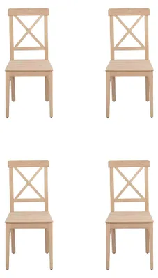 Produktbild von Esszimmerstuhl Designer 4x Stühle Holzstuhl Luxus Einsitzer Ohne Armlehne
