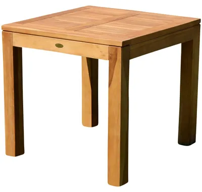 Produktbild von AS-S Wuchtiger echt TEAK Bigfuss Design Gartentisch 80x80 Holztisch Teaktisch Garten Tisch Holz JAV-BIGFUSS80