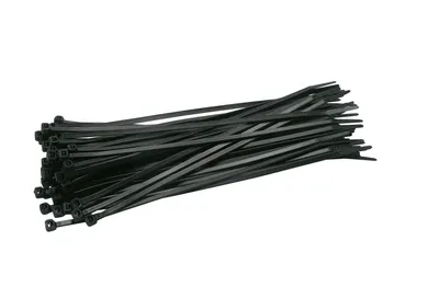 Produktbild von 10, 20, 25 oder 30 cm Leitungsbinder aus Kunststoff in Schwarz