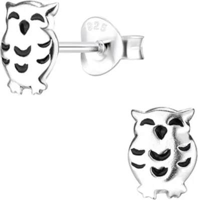 Produktbild von Ohrstecker Eule 925 Silber Ohrringe Silber