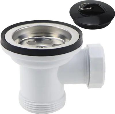 Obrázok produktu pre Kruhová sitová nálevka s vypúšťacím ventilom Ø 70 mm a odtokovou súpravou