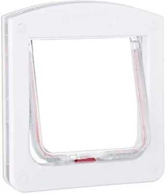 Productafbeelding van Famanu kattenluik met magneetsluiting - 3,3 x 20 x 22 cm - Wit