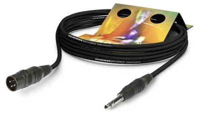 Produktbild von Mikrofonkabel Stage 22 Highflex, 2 x 0,22 mm² | XLR / Klinke, HICON | 3,00m | schwarz