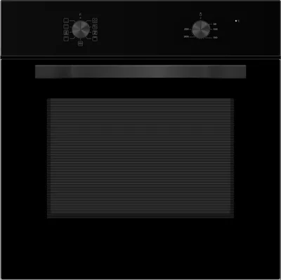 PKM Einbaubackofen Backofen Einbauofen Schwarz Grill Umluft F7-2BA 65 Liter