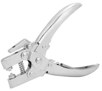 Stahl-Lochzange für Leder & Papier, 100 Knöpfe inklusive