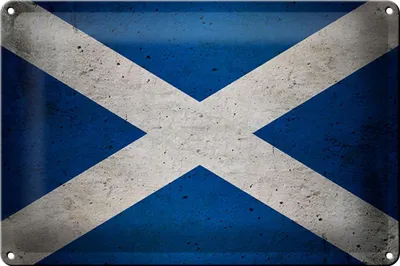 Produktbild von Blechschild Flagge Schottland, 30 x 20 cm, Blechschilder Fahne Nationalität