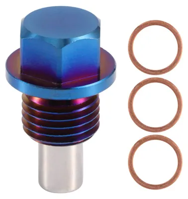 Productafbeelding van Magnetische aftapplug voor oliecarter, gemaakt van aluminiumlegering, adapter M14 x 1,5