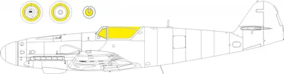 Produktbild von Eduard Accessories JX339 - 1:32 Bf 109K-4 for Kotare - Neu