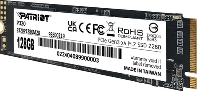 Zdjęcie produktu dla Patriot Memory P320, 128 GB, M.2