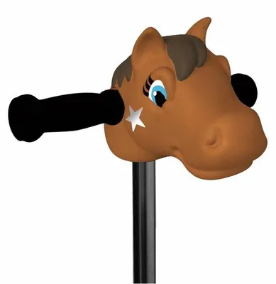 Immagine prodotto di Scootaheadz Cheeky Charly, decorazione per manubrio, marrone, PVC