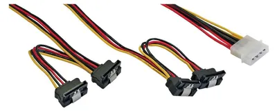 Obrázek produktu pro InLine 4043718132751, Molex (4-pin), 4 x SATA, 0,55 m, Samec, Samec, Přímý