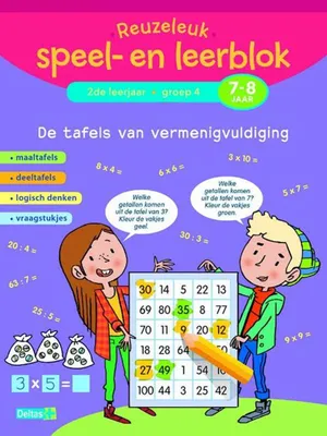 Produktbild von De tafels van vermenigvuldiging; 2de leerjaar; Groep 4; 7-8 jaar