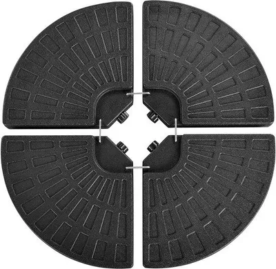 Immagine prodotto di Portaombrello nero in 4 pezzi con base a croce e zavorra
