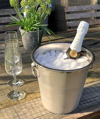 Produktbild von Sektkühler Champagnerkühler Weinkühler Edelstahl 22 cm