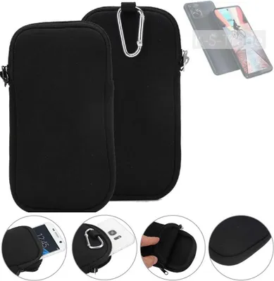 Produktbild von K-S-Trade Neopren-Hülle Handyhülle kompatibel mit Motorola Moto G Power 5G Schutzhülle Neoprenhülle Sleeve Schutz-Hülle Gürtel Tasche Case