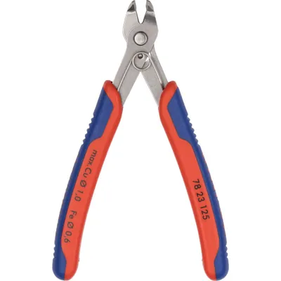 Image de Pince coupante latérale pour l'électronique Super-Knips® INOX L.125mm forme 2 facette non pol.