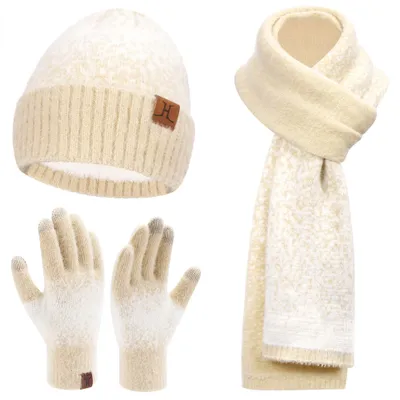 Productafbeelding van Winterset met Gebreide Muts, Handschoenen en Sjaal