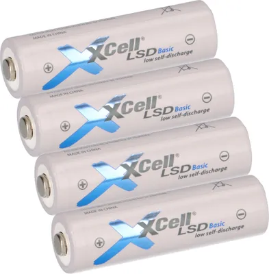 Immagine prodotto di 4x XCell Mignon AA batteria ricaricabile LSD Basic Ni-MH 1,2V 2100mAh