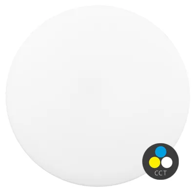 Image de Plafonnier LED Ecolite, rond, 18 W, 1620 lm, température de couleur (CCT), indice de protection IP44, blanc, WYB280-CCT/18W/BI