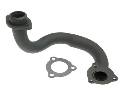 Produktbild von Auspuffkrümmer schwarz offen ohne Drossel D50B0 APRILIA RX SX GILERA RCR SMT 2T