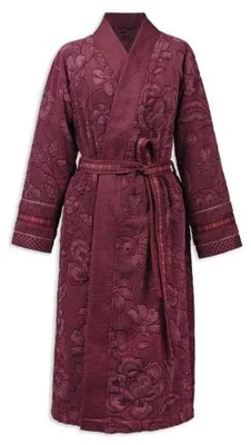Produktbild von Pip Studio Bademantel Jasmin Jacquard Dark Pink (M)