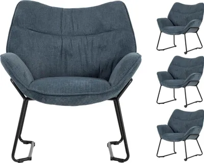 Produktbild von Sessel Aliano - 4er Set - blau
