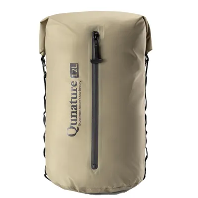 Zdjęcie produktu dla Qunature 100% wodoodporna torba na bagażnik rowerowy o pojemności 12 l, khaki